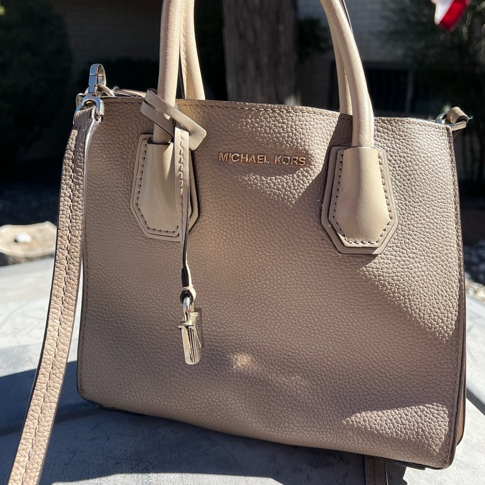 Michael Kors Beige Satchel Bag